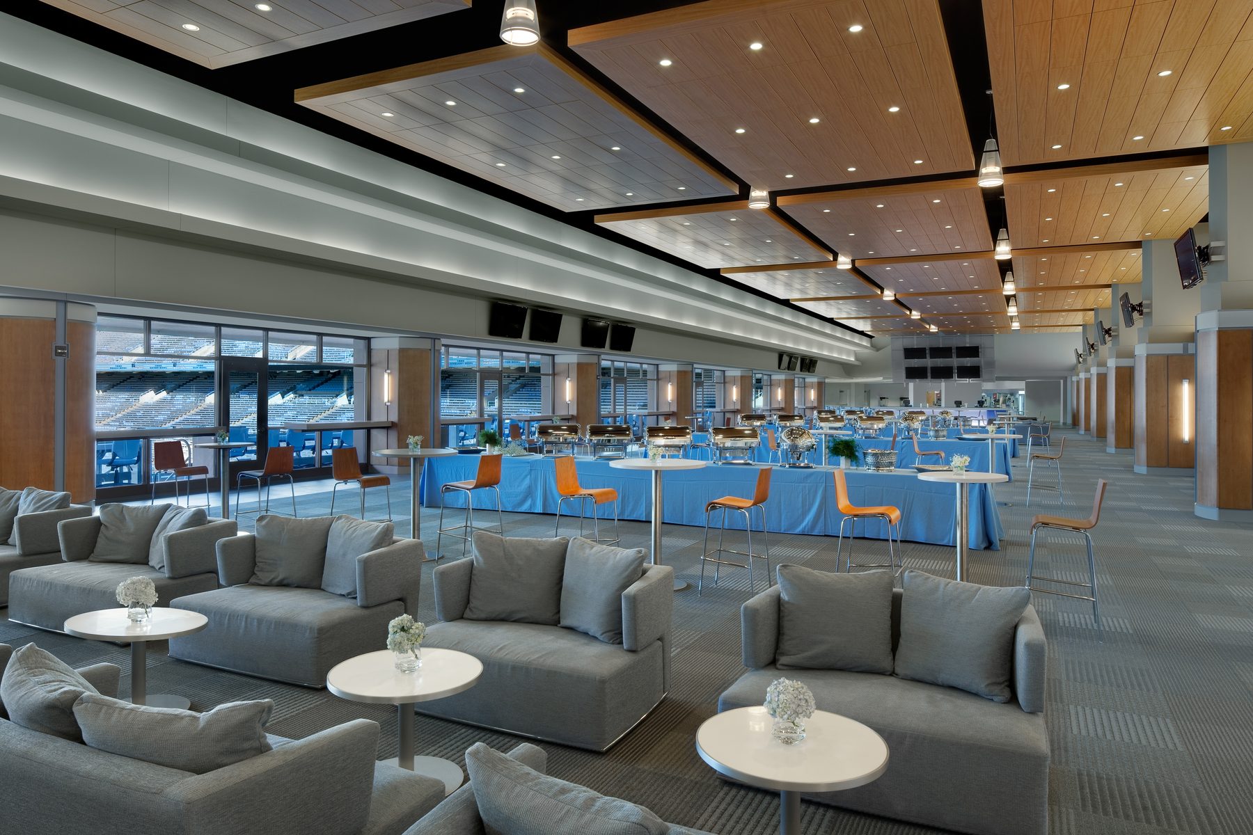 Stadium club interior